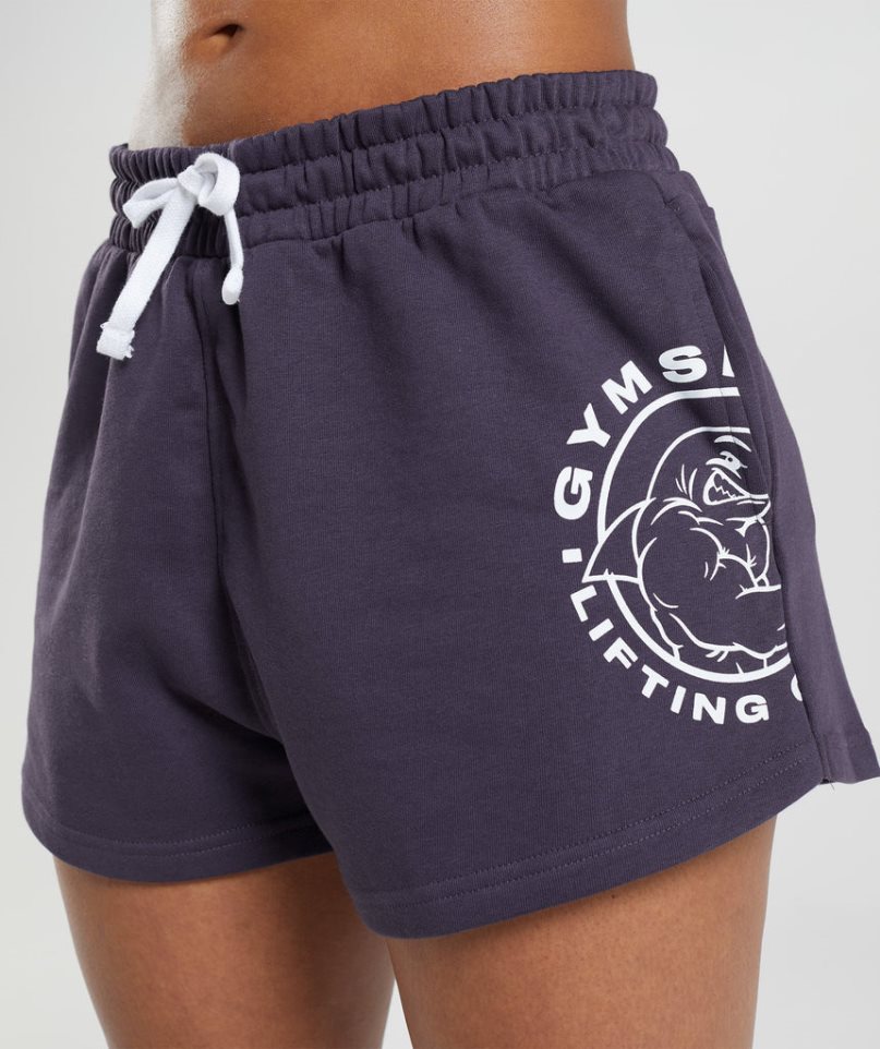 Women's Gymshark Legacy Shorts Purple | CA 78A501